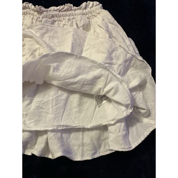 Stoney Clover x Target White Tiered Micro Skirt Linen Blend XS Boho Cottagecore - Picture 6 of 11